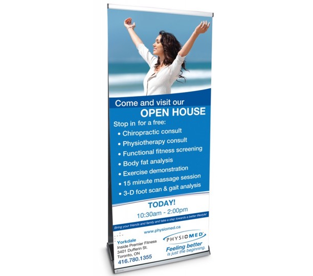 Double Sided Banner and Stand - ODW3382