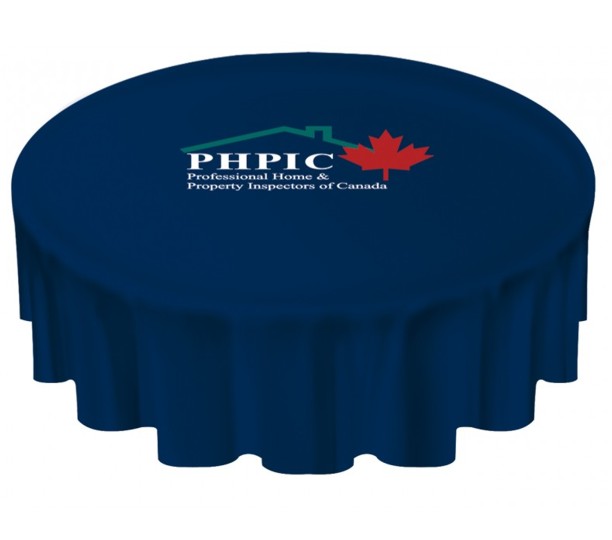 TCR108-3C - 108" Round Table Cloth - Full Color Thermal Imprint