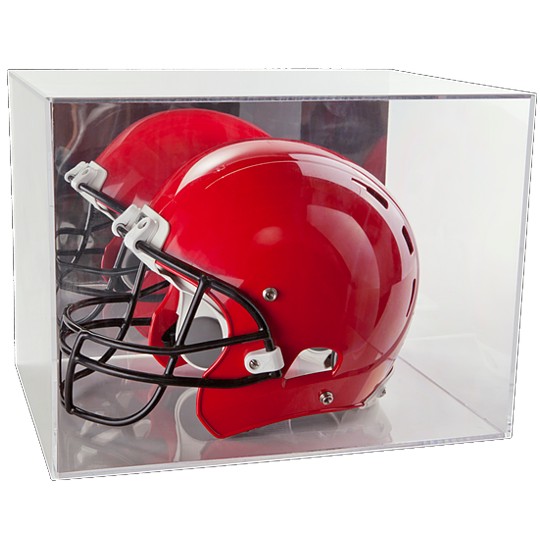 Helmet Display Case with Mirrored Back