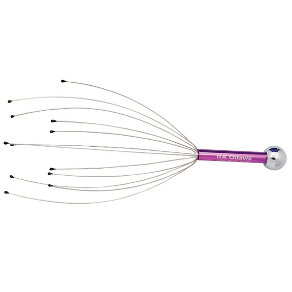 1071 - Head Massager with Metal Handle