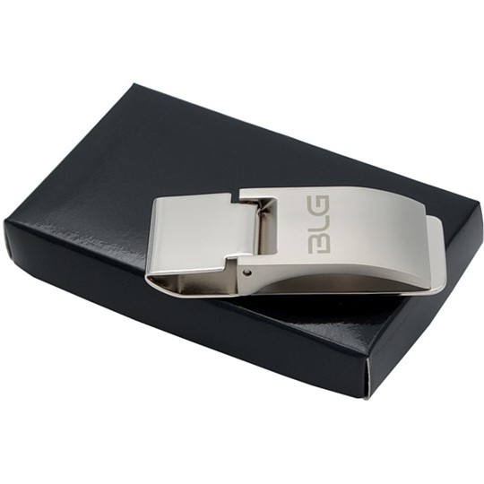1297 - Stainless Steel Two-tone Money Clip