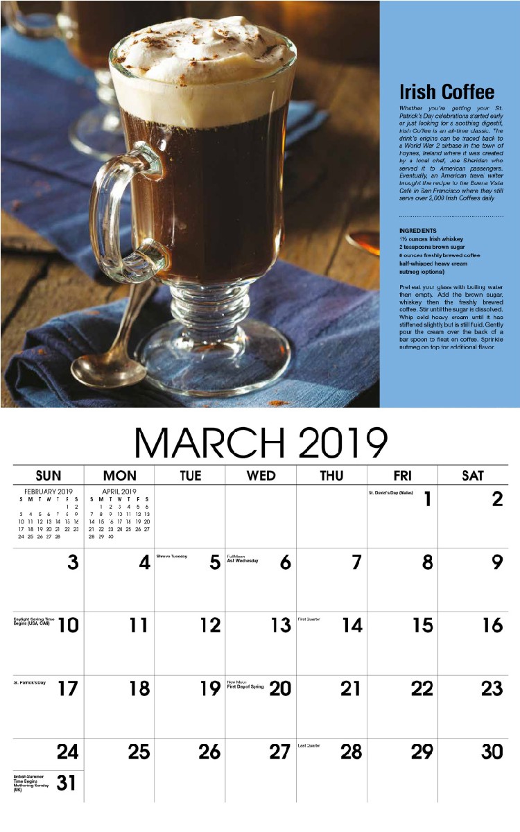 Happy Hour Calendar - March