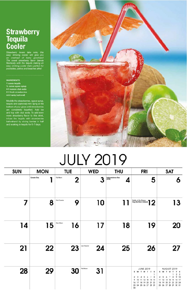 Happy Hour Calendar - July