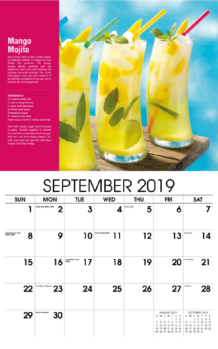 Happy Hour Calendar - September