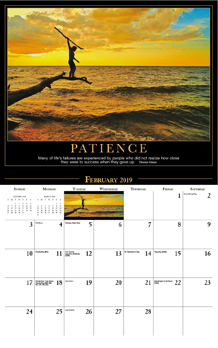 Motivation Calendar - February