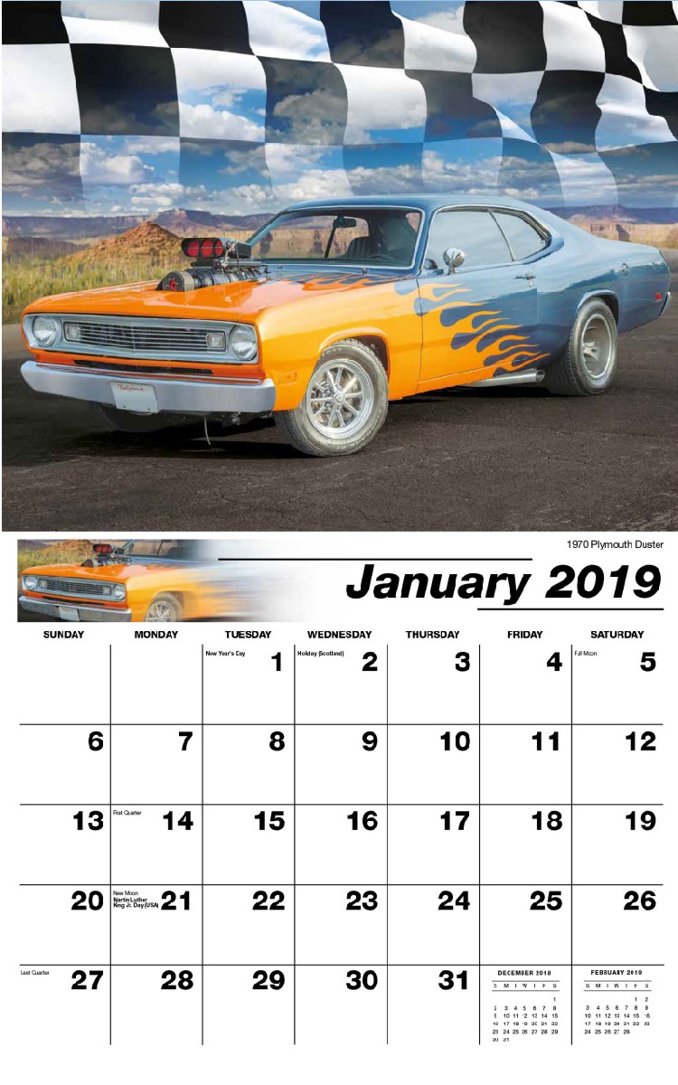 Road Warriors Calendar - January