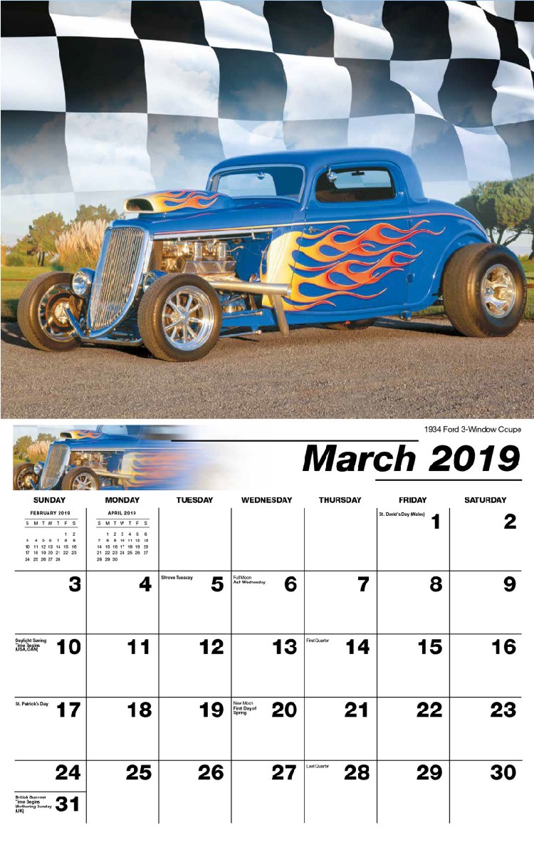 Road Warriors Calendar - March