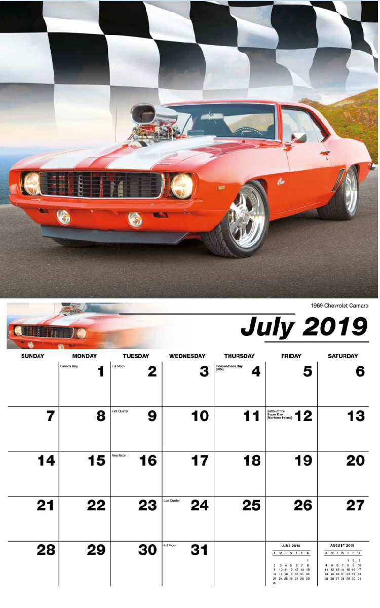 Road Warriors Calendar - July
