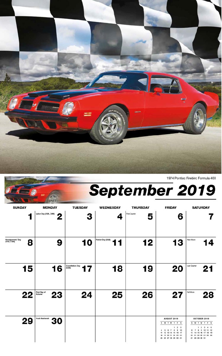 Road Warriors Calendar - September