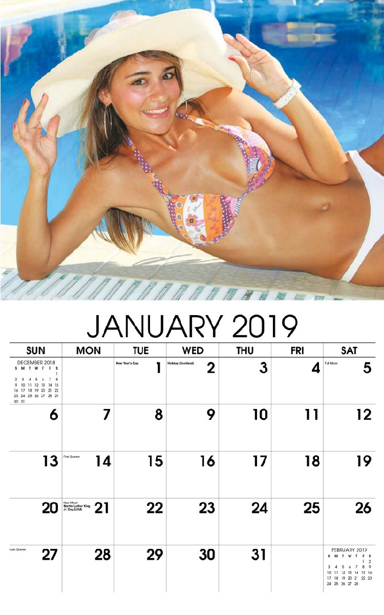 Swimsuits Calendar - January