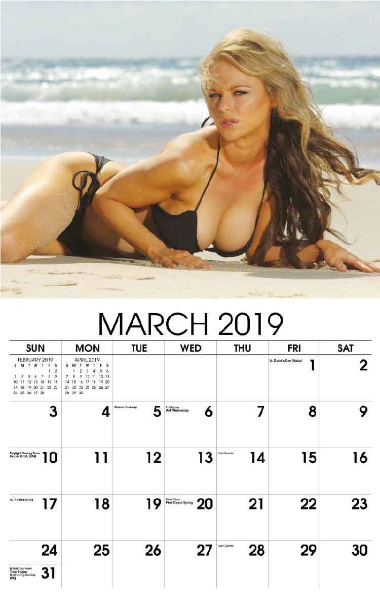 Swimsuits Calendar - March