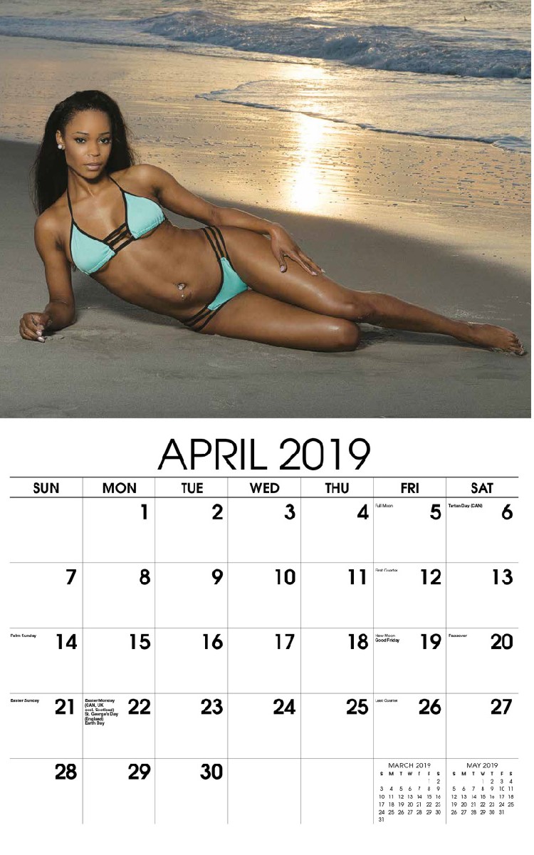 Swimsuits Calendar - April