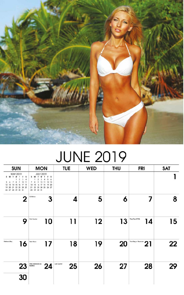 Swimsuits Calendar - June