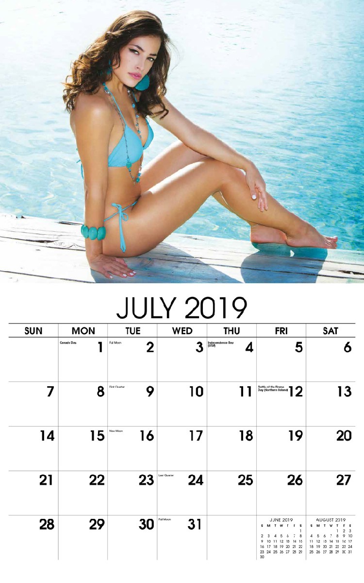 Swimsuits Calendar - July