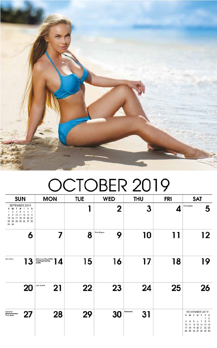 Swimsuits Calendar - October