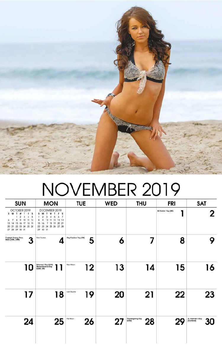 Swimsuits Calendar - November