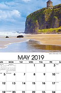 Sun, Sand and Surf Wall Calendar -  May