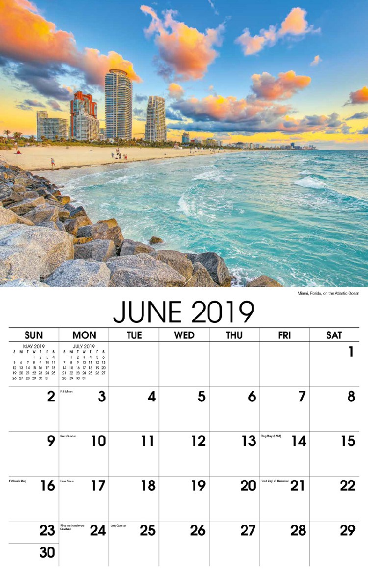 Sun, Sand and Surf Calendar - June