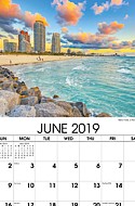 Sun, Sand and Surf Wall Calendar -  June