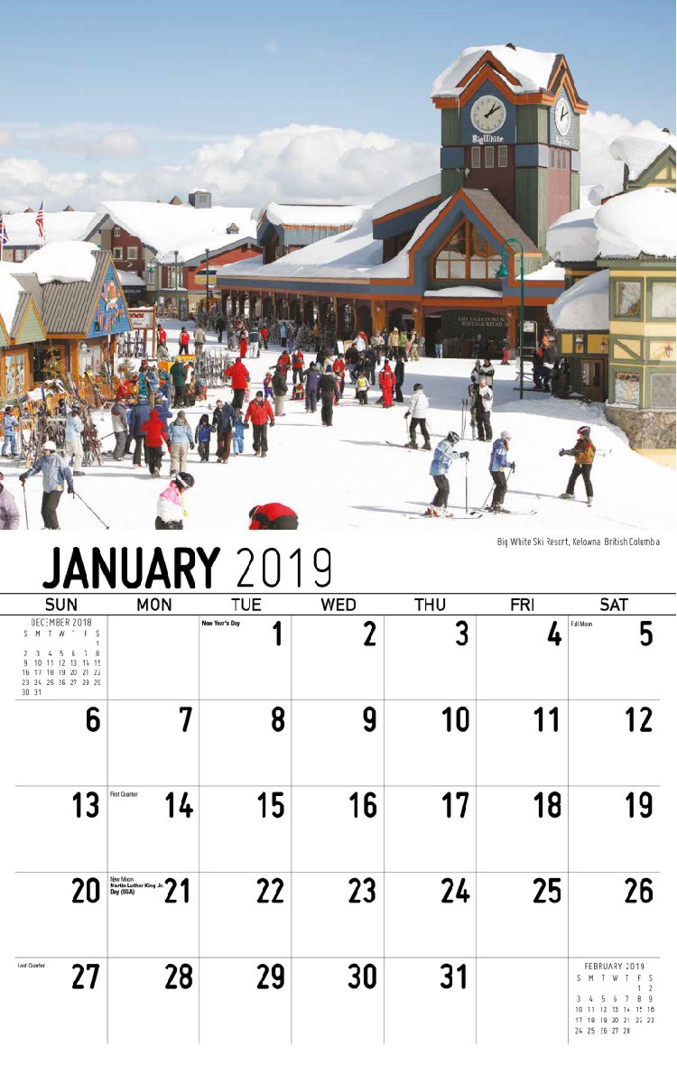 Scenes of Western Canada - January
