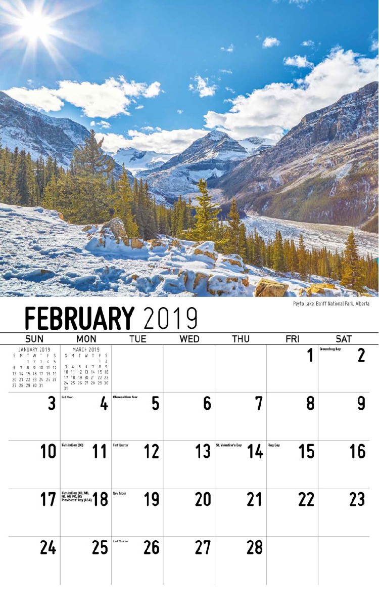 Scenes of Western Canada February
