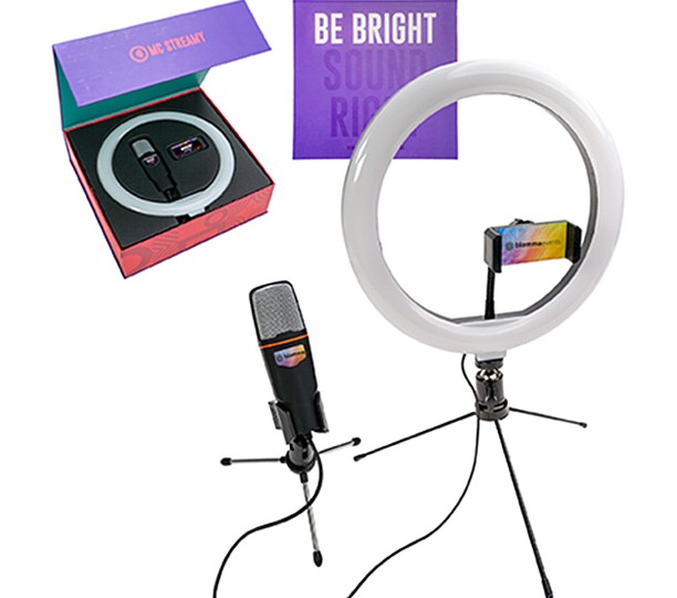 MCSTREAMY Microphone And Light Ring