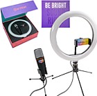 MCSTREAMY Microphone And Light Ring