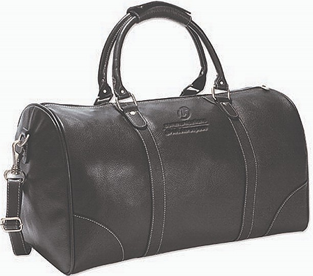 L2530-11 - Travel/Gym Bag Black Leather