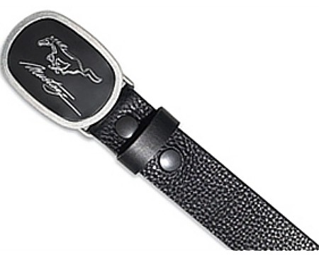 L901-14-9024 - Black Leather Buckle Belt