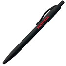 Plastic Rubberized Style Plunger Action Ballpoint Pen