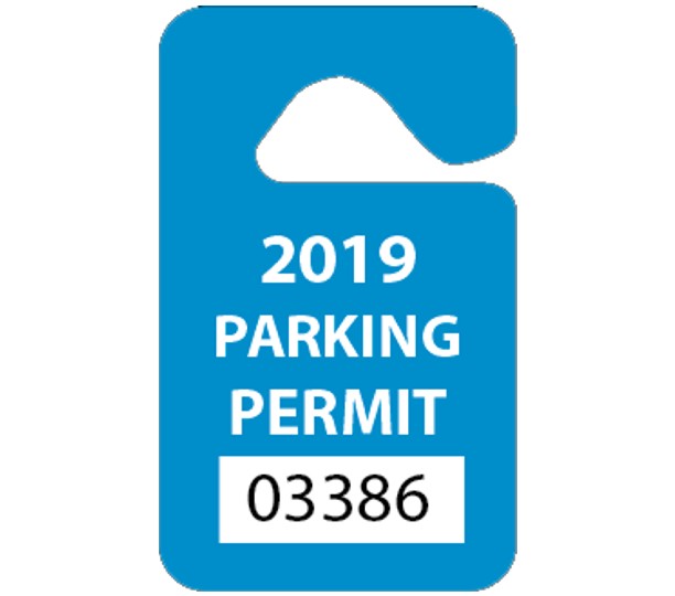 2.75" x 4.5" - Parking Permit Hanger
