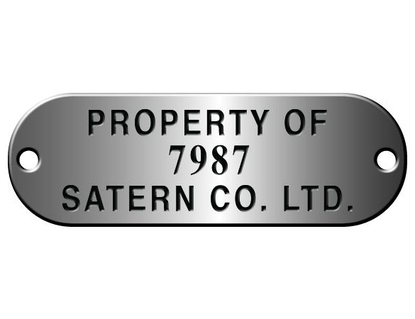 C-38AT - Aluminum Property Tags