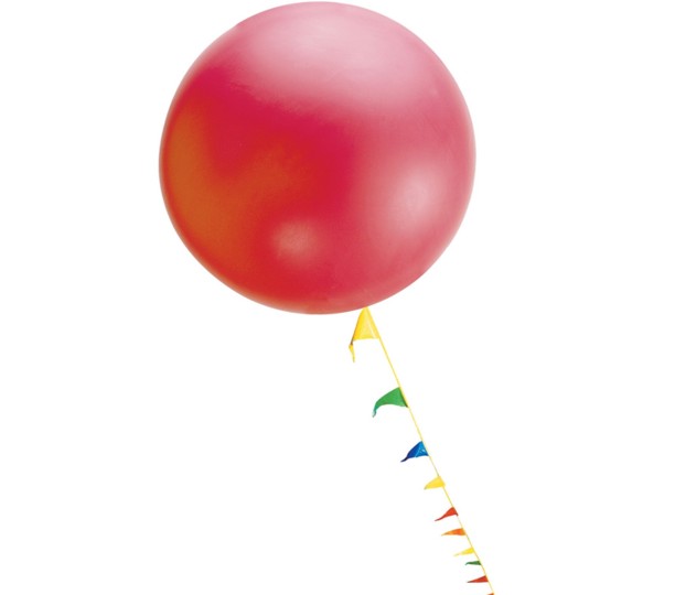 4 ft Round Cloudbuster Balloon- PLAIN/NO-IMPRINT