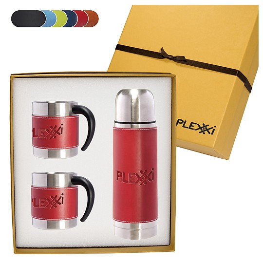 LG-9278 - Tuscany™ Thermos & Coffee Cups Gift Set