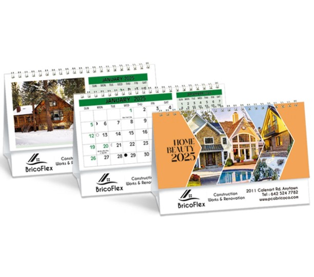 PCA3750 - Home Beauty - Double View Desk Calendars