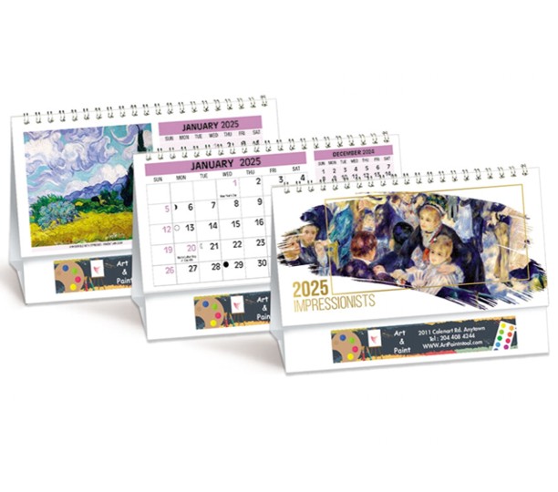 PCA3770 - The Impressionists Double View Calendar