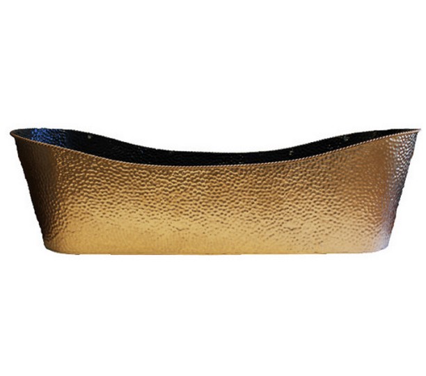 Oval Embossed Gold Metal