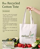 8 oz Recycles Cotton Tote
