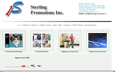 Sterling Promotions Inc. website