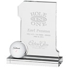 Hole in One Glass Award 6 inches