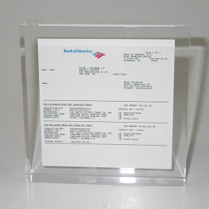Square lucite
