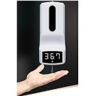 Infrared Thermometer with Integrated Hand Sanitizer Dispenser