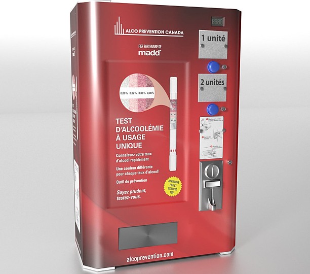 Single-use Breathalyzers Vending Machine
