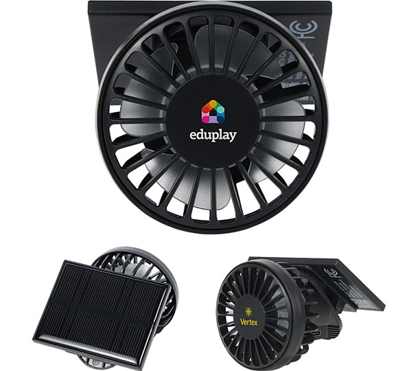 Cool Aid Solar-Powered Portable Fan With Clip