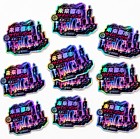 Four Color Process Holographic Rainbow Decals