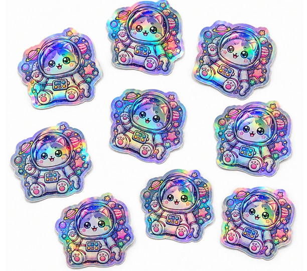 Holographic Rainbow Decals for Outdoor Use