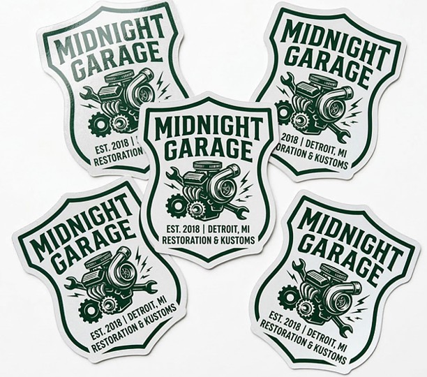 Custom Shape Reflective Vinyl Decals Screen-printed