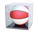 UV Protected Grandstand Basketball Display Case (Black Base)