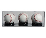 Triple Play 3 Ball Baseball Display Case