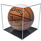 UV Protected Basketball Display on Wood Base
